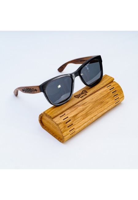 Custom Wooden Sunglasses Frame, Wood Eyeglasses, Personalized Black Sunglasses