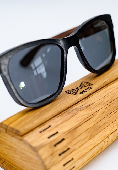 Custom Wooden Sunglasses Frame, Wood Eyeglasses, Personalized Black Sunglasses