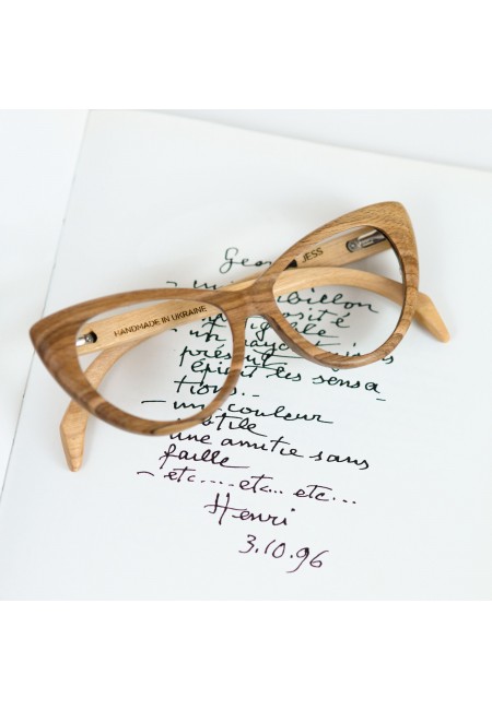 Cat Eye Wooden Glasses Frame Prescription Glasses Computer Eyewear Sunglasses