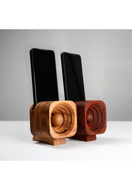 Personalized Wooden Phone Speaker - Unique Handmade Home Decor and Music Accessory